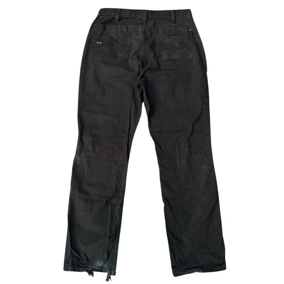 ARIAT Rebar M4 Relaxed Straight Black Jeans Pants 34x32 Durastretch Double Front - Picture 2 of 16